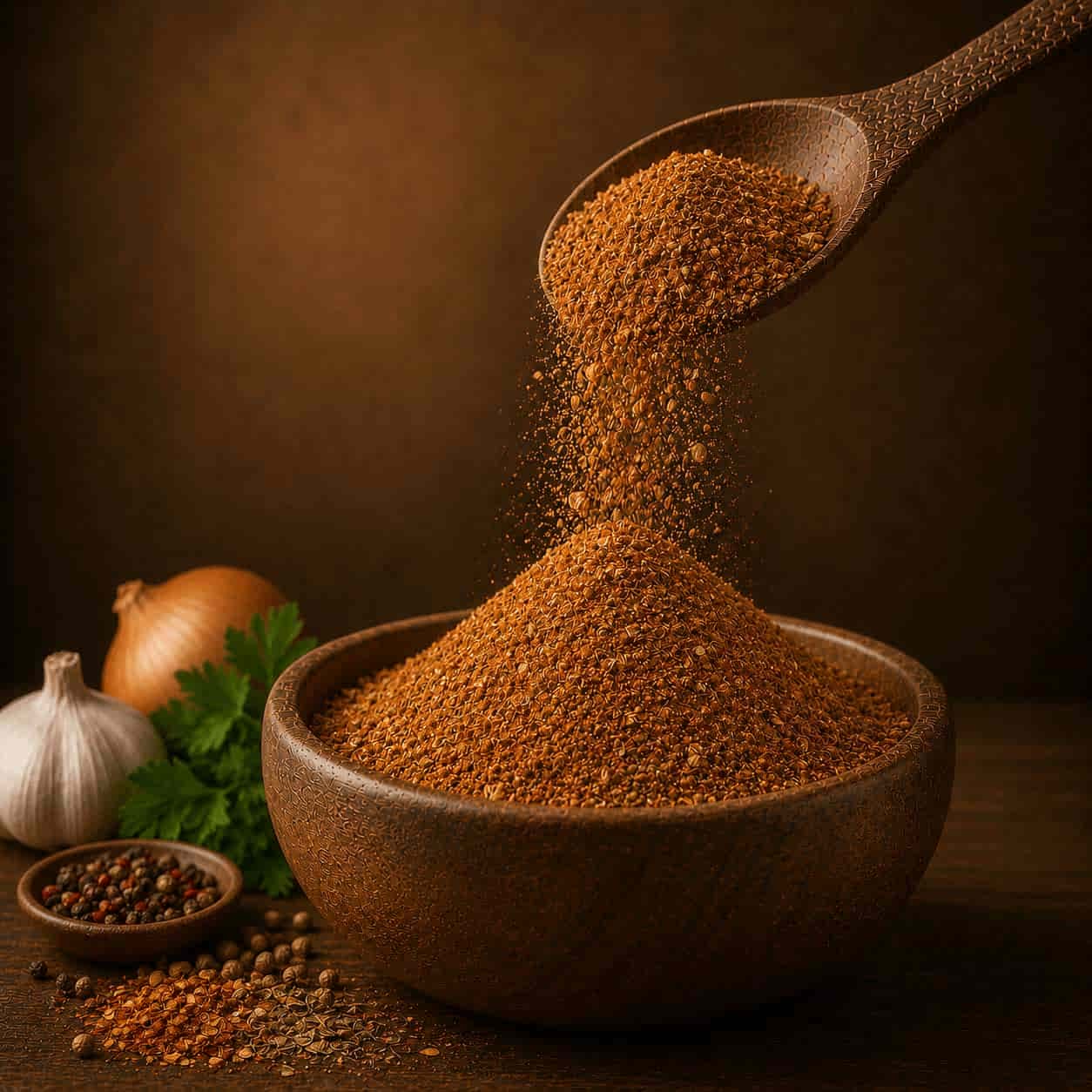 رنگ و بافت ادویه مخصوص جوجه کباب